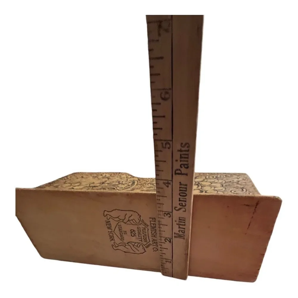 Flemish Art letter box antique grape design‎